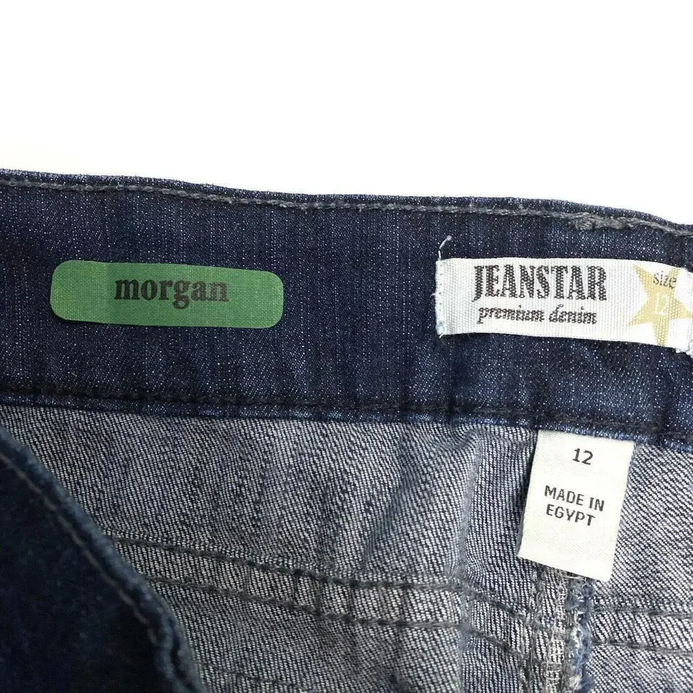 Jeanstar Morgan Bootcut‎ Women's size 12 Dark Wash Blue Denim Jeans